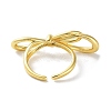Brass Open Cuff Ring RJEW-E292-07G-3