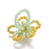 (Jewelry Parties Factory Sale)Glass Seed Beaded Stretch Rings RJEW-JR00252-05-2