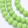 Faceted Rondelle Glass Beads Strands GLAA-I033-6mm-34-3