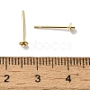 Brass Studs Earrings Finding KK-K383-01A-G-3