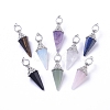 Natural & Synthetic Mixed Gemstone Pendants G-G815-A-1