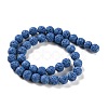 Synthetic Lava Rock Dyed Beads Strands G-H311-08C-09-3