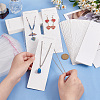   100Pcs Rectangle Paper Jewelry Display Cards for Necklaces & Earrings Storage CDIS-PH0001-58-3
