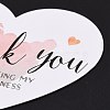 Coated Paper Thank You Greeting Card DIY-F120-03E-4