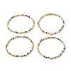 Glass Seed Bead Beaded Bracelets for Women BJEW-JB09286-1