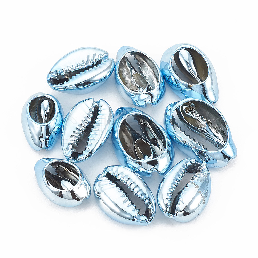 Cheap Electroplated Natural Cowrie Shell Beads Online Store - Cobeads.com