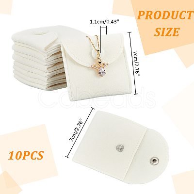 Square Velvet Jewelry Package Bags ABAG-WH0035-055A-03-1