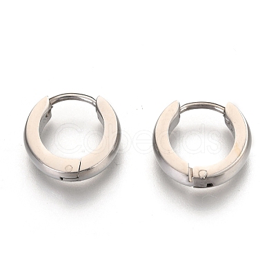 Non-Tarnish Fashion 304 Stainless Steel Hoop Earrings EJEW-G121-48-1-1