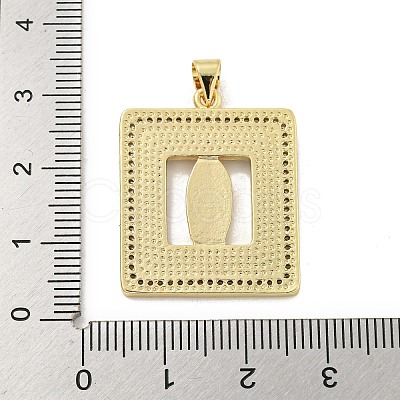 Rack Plated Brass Pendant KK-P270-05B-G-1