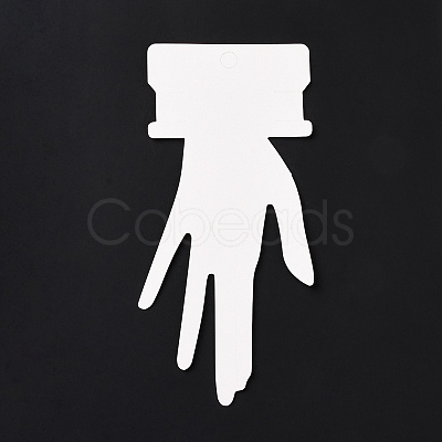 Hand Shaped Cardboard Paper Bracelet Display Cards CDIS-F004-01A-1