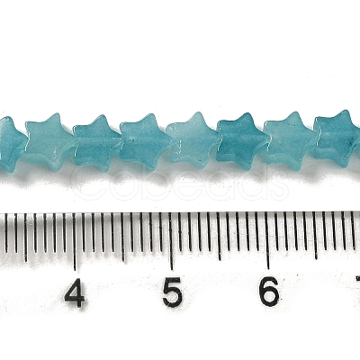 Dyed Natural Amazonite Beads Strands G-G085-B30-02-1