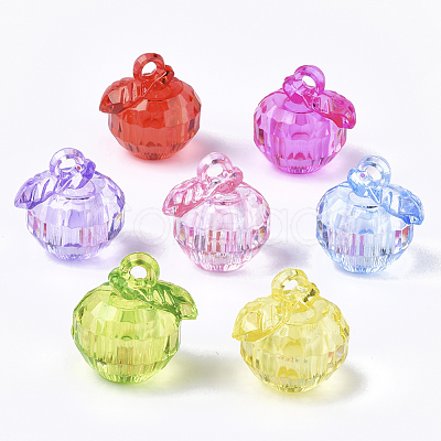 Transparent Acrylic Pendants TACR-S133-119-1