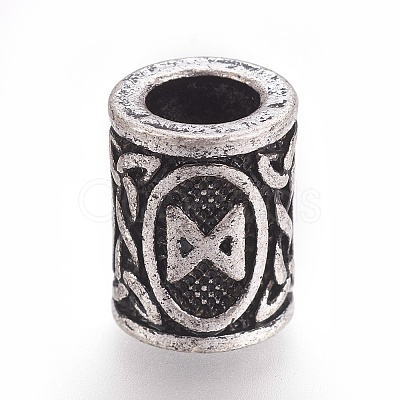 Tibetan Style Alloy Beads PALLOY-TAC0020-01S-1