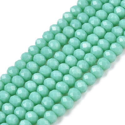 Opaque Solid Color Imitation Jade Glass Beads Strands EGLA-A044-P2mm-D14-1