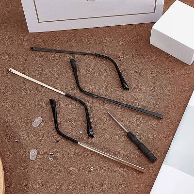 Gorgecraft 4Pcs 2 Colors Alloy Eyeglasses Arm FIND-GF0004-29-1