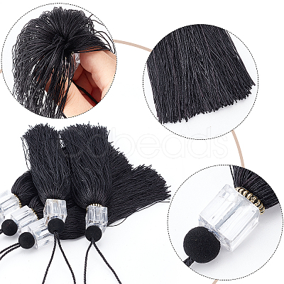 Gorgecraft 8Pcs Polyester Tassel Pendant Decorations AJEW-GF0004-66D-1