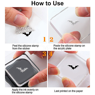 Custom PVC Plastic Clear Stamps DIY-WH0448-0500-1