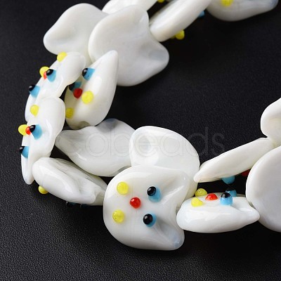 Handmade Lampwork Beads Strands LAMP-T017-07B-1