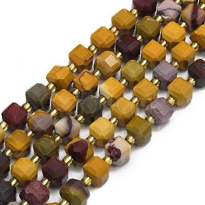 Natural Mookaite Beads Strands G-I376-D57-01-1