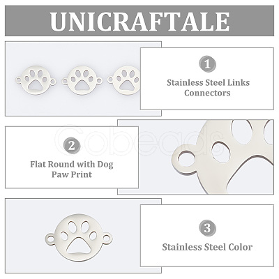 Unicraftale 16Pcs 201 Stainless Steel Links Connectors STAS-UN0056-52-1