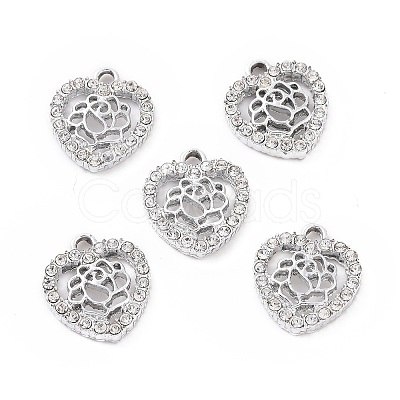 Alloy Rhinestone Charms ALRI-C008-06P-1