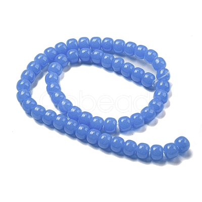 Imitation Jade Glass Beads Strands GLAA-NH0002-A02-1