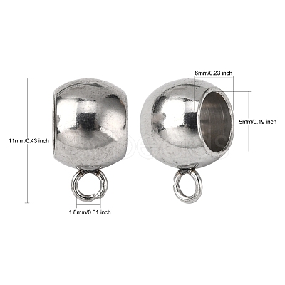 Non-Tarnish 201 Stainless Steel Tube Bails STAS-N090-JA723-1-1