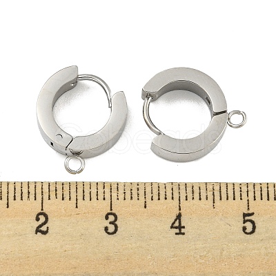 Tarnish Resistant 304 Stainless Steel Hoop Earring Findings STAS-A091-02P-1