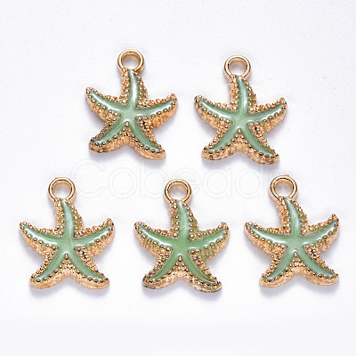 Alloy Enamel Pendants ENAM-S121-023A-1