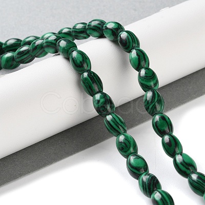 Synthetic Malachite Beads Strands G-I369-B19-01-1