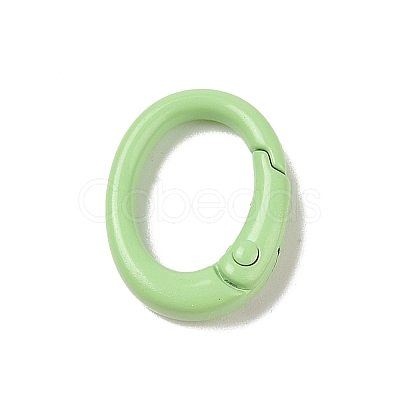 Spray Painted Alloy Spring Gate Rings AJEW-C035-01H-1