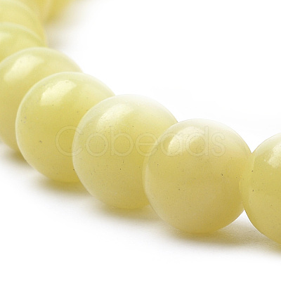 Natural Lemon Jade Beads Strands G-S259-46-10mm-1