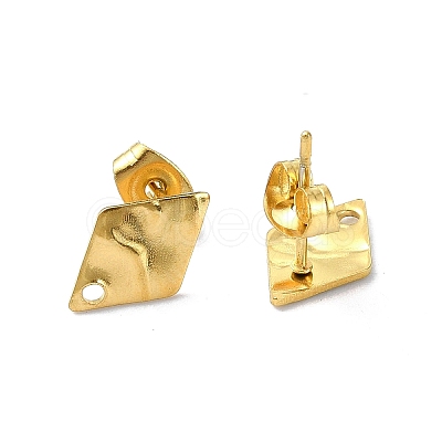 304 Stainless Steel Stud Earring Findings STAS-L024-003G-05-1