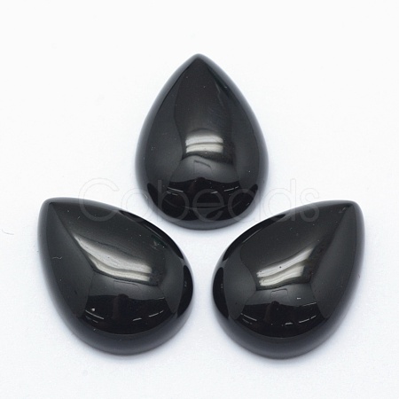 Natural Obsidian Cabochons X-G-E491-B-07-1