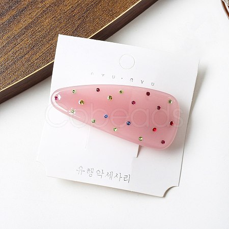 Cellulose Acetate Snap Hair Clips for Women Girls PW-WG03F65-01-1