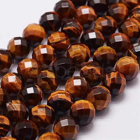 Natural Tiger Eye Beads Strands G-N0179-01-12mm-1