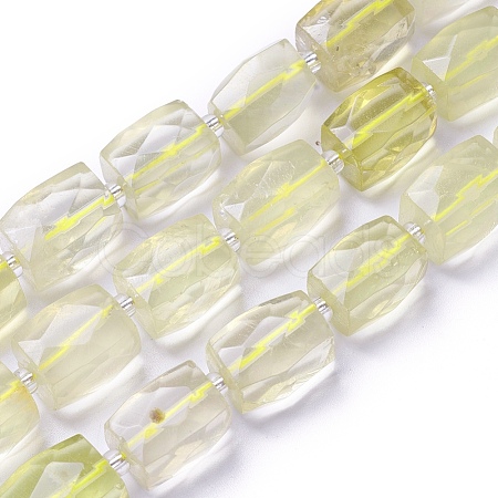 Natural Lemon Quartz Beads Strands G-L499-06-1