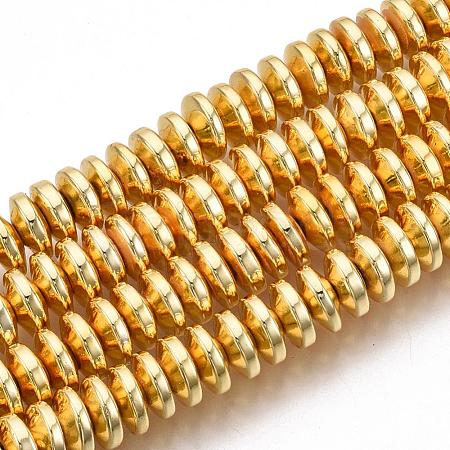 Electroplate Non-magnetic Synthetic Hematite Bead Strands G-Q465-20G-1