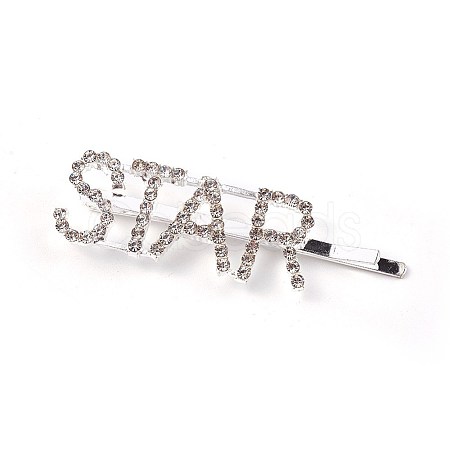 Alloy Rhinestone Hair Bobby Pins PHAR-WH0005-A06-1