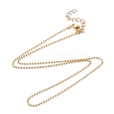 Brass Ball Chains Necklace Making NJEW-JN02838-02-1