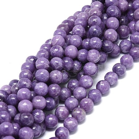 Natural Lilac Jade Beads Strands G-O201A-05C-1