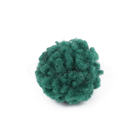 Polyester Pom Pom Ball Beads FABR-PW0001-107P-1