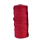 Cotton Macrame Cord, Round Macrame Rope for Wall Hangers, Boho Decorations, DIY Macrame Craft, Red, 3mm, about 109.36 Yards(100m)/Roll