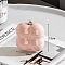 3-Tier Cotton Candy Shaped Portable Travel Plastic Jewelry Storage Boxes for Earrings, Rings, Bracelets, Pink, 7.5x7.5cm