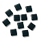 Opaque Acrylic Beads, Square, Prussian Blue, 8x8x3mm, Hole: 1mm