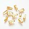 Brass Snap on Bails, Lead Free, Golden, 11x4mm