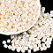 Opaque Baking Paint Glass Seed Beads, Round Hole, Cylinder, Old Lace, 4x5.5mm, Hole: 1.8mm, about 2500pcs/pound