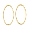 Brass Linking Rings, Cadmium Free & Lead Free, Long-Lasting Plated, Oval, Real 24K Gold Plated, 16x8x1mm, Inner Diameter: 15x7.5mm