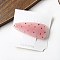 Cellulose Acetate Snap Hair Clips for Women Girls, Pale Violet Red, 65x28mm