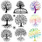 Custom PVC Plastic Clear Stamps, for DIY Scrapbooking, Photo Album Decorative, Cards Making, Stamp Sheets, Film Frame, Tree of Life, 160x110x3mm